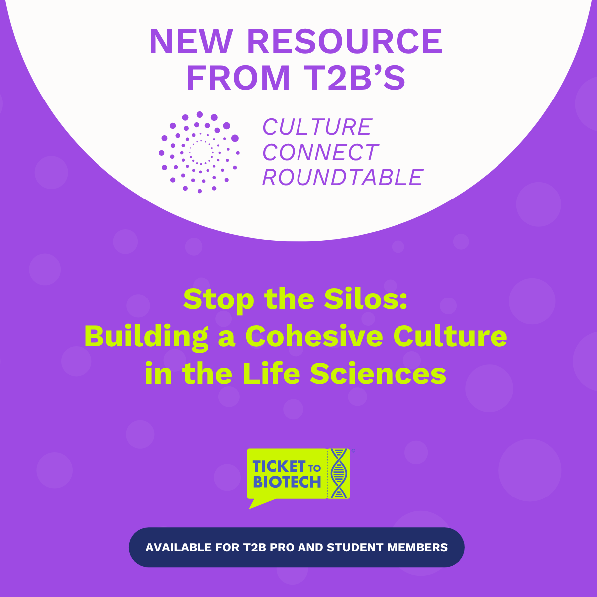 Culture Connect June 2026 Resource: Stop the Silos – Building a Cohesive Culture in the Life Sciences